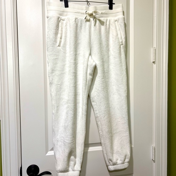 Athleta Pants - Athleta Double Cozy Karma Joggers White Size Large